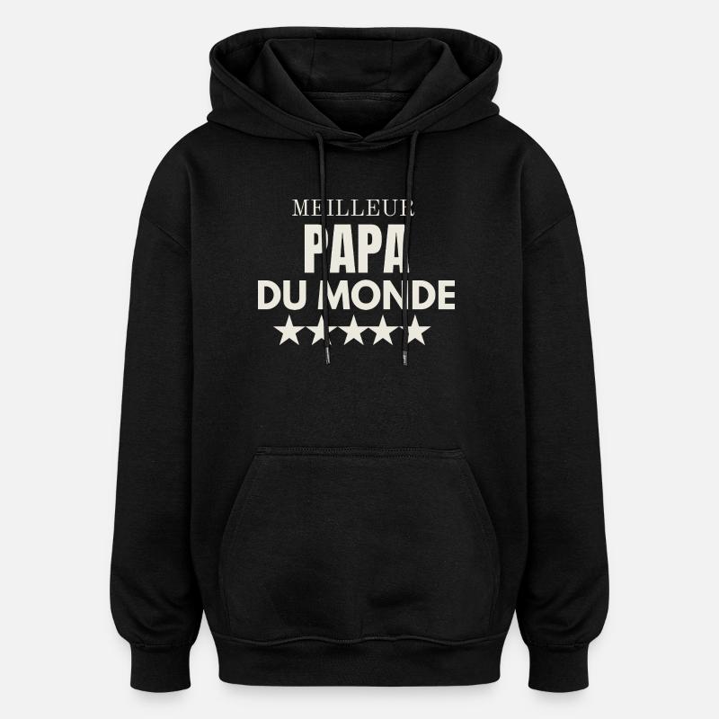 Bester Vater der Welt - Oversized Unisex Hoodie - Schwarz