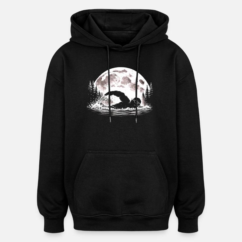 Flotteur Bigfoot - Sweat à capuche oversize unisexe - noir