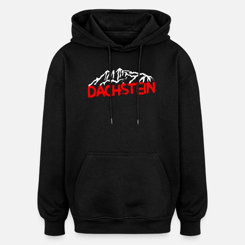 Souvenir de Dachstein Ramsau Autriche - Sweat à capuche oversize unisexe - noir