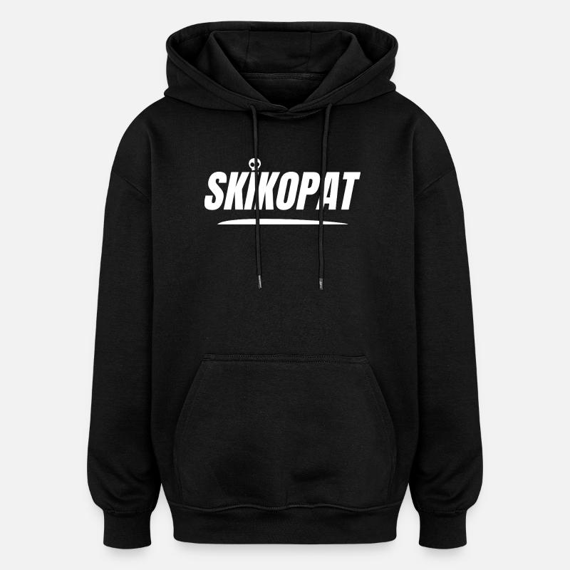 SKIKOPAT ! - Sweat à capuche oversize unisexe - noir