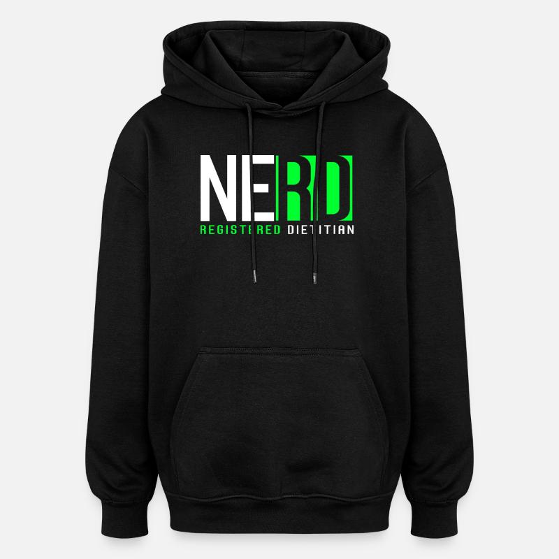 Diététicien diététique - Sweat à capuche oversize unisexe - noir
