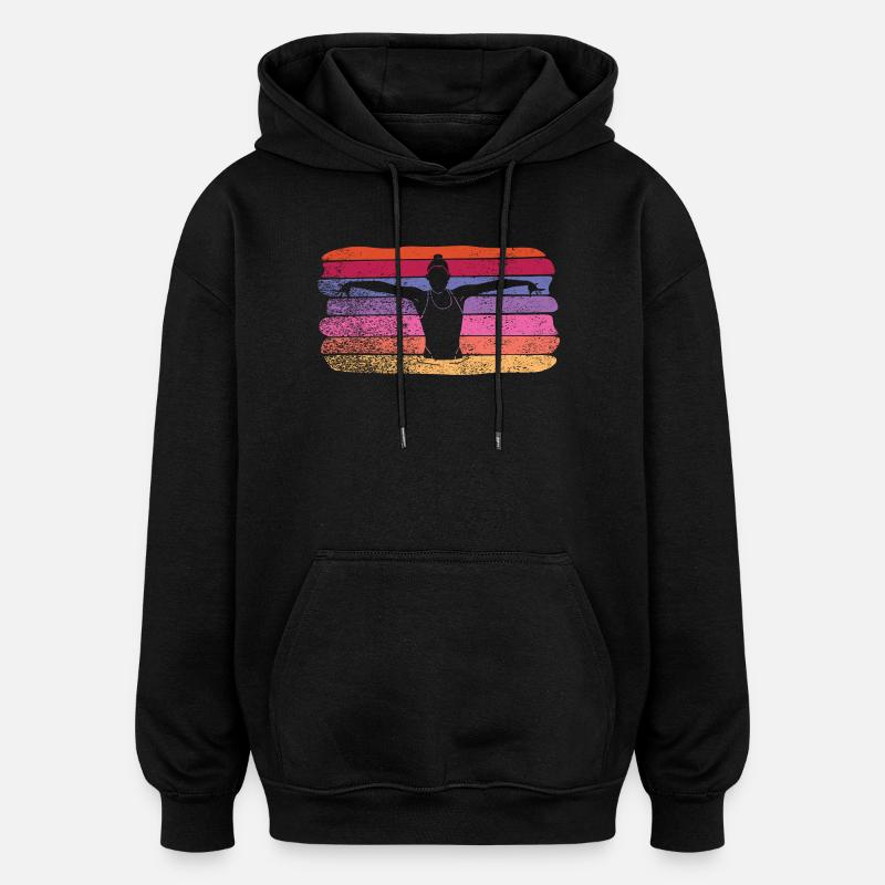 Natation artistique par équipe Natation synchronisée - Sweat à capuche oversize unisexe - noir