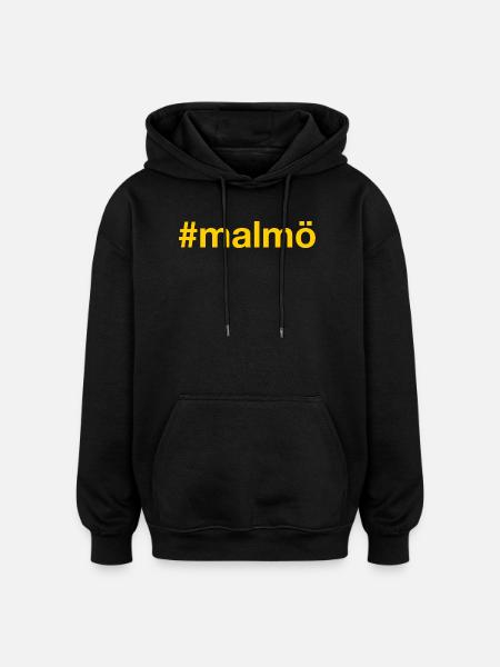 Malmö Sverige Sweden Schweden - Oversized Unisex Hoodie - Schwarz