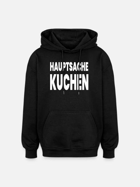 Kuchen - Oversized Unisex Hoodie - Schwarz