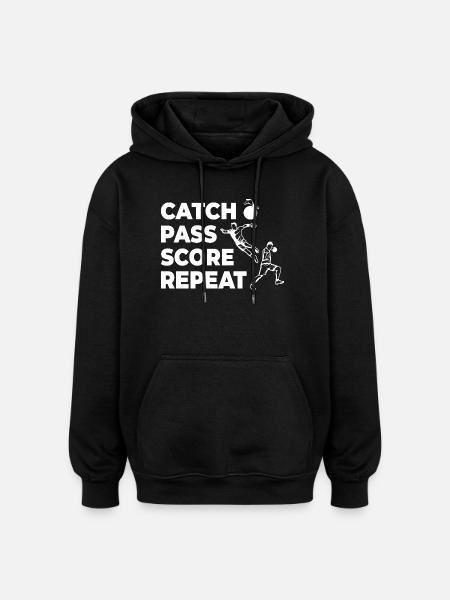 Handball Player Motivation - Oversized Unisex Hoodie - black