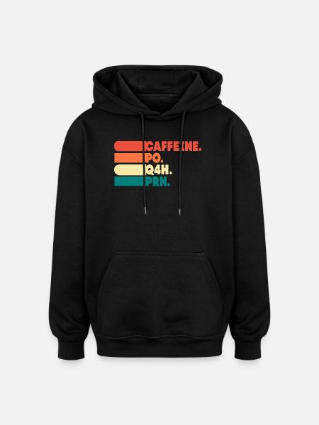 Pflege Krankenschwester Krankenhaus Geschenk - Oversized Unisex Hoodie - Schwarz