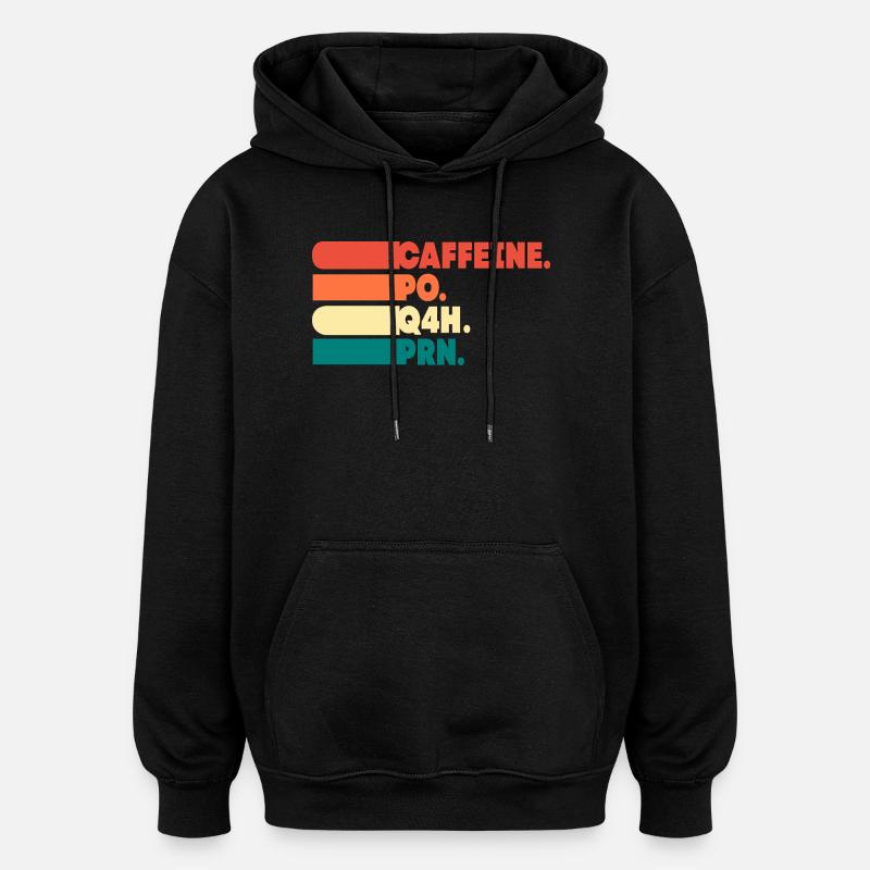 Pflege Krankenschwester Krankenhaus Geschenk - Oversized Unisex Hoodie - Schwarz