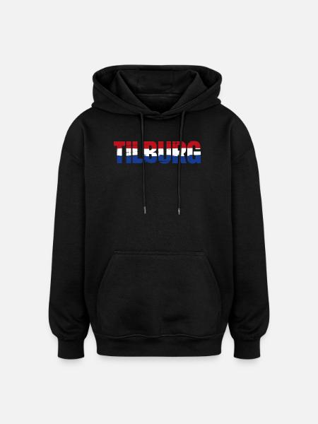 Tilburg, Netherlands - Oversized Unisex Hoodie - black