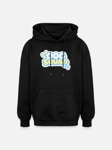 Dog Squad Pastel Paws - Oversized Unisex Hoodie - black