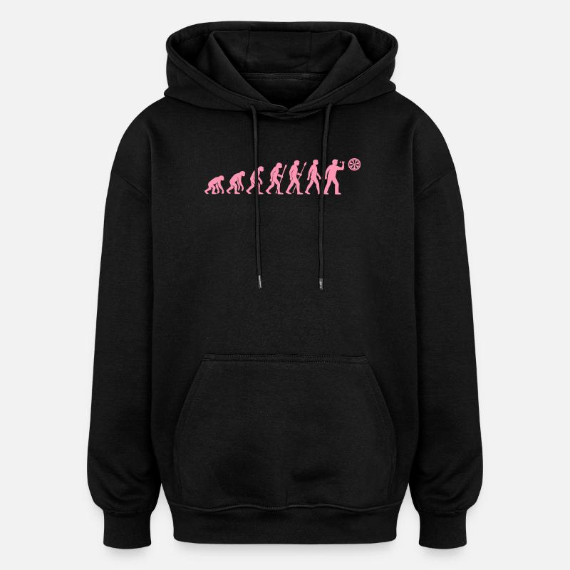 Évolution de l’heure de la collation - Sweat à capuche oversize unisexe - noir