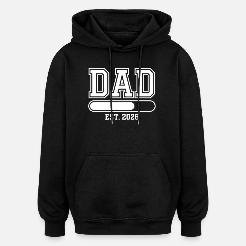 DAD EST 2026 - Sweat à capuche oversize unisexe - noir