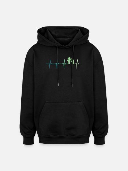 Beekeeper Beekeeper's heartbeat - Oversized Unisex Hoodie - black