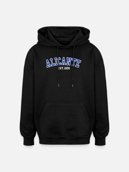 Alicante Est. 1976 - Oversized Unisex Hoodie - black