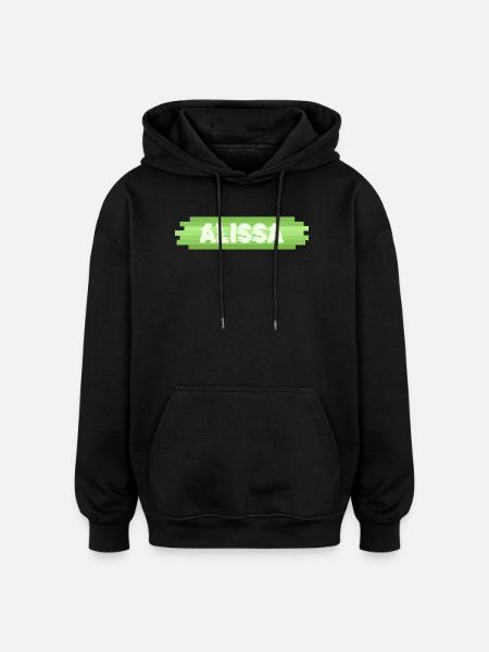 Alissa als Heldin - Oversized Unisex Hoodie - Schwarz