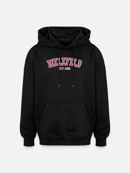 Bielefeld Est. 1996 - Oversized Unisex Hoodie - black