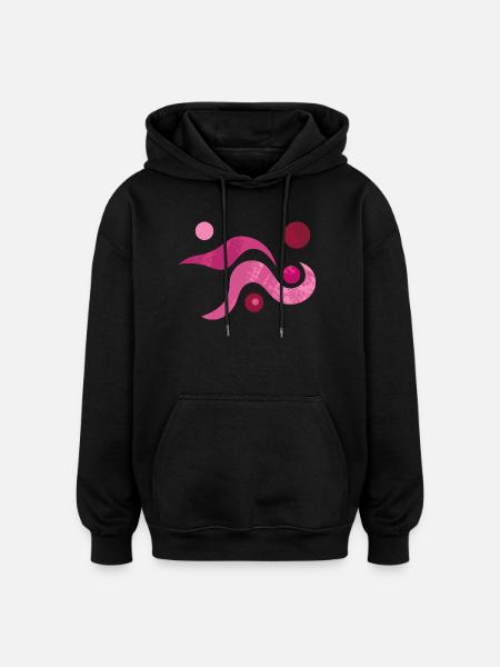 Yoga design_52 - Oversized Unisex Hoodie - black