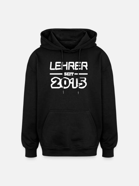 2015 - Oversized Unisex Hoodie - Schwarz