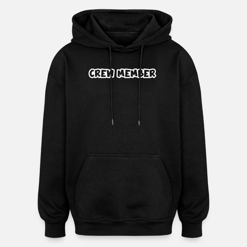 Membre d’équipage - Sweat à capuche oversize unisexe - noir