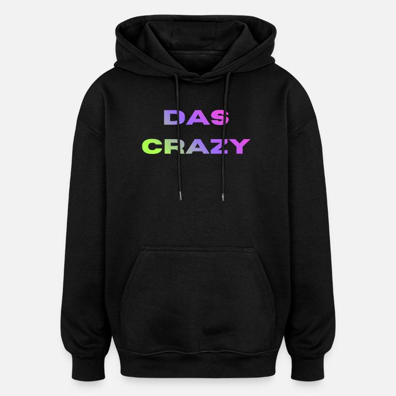 Le Fou - Sweat à capuche oversize unisexe - noir