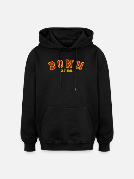 Bonn Est. 1996 - Oversized Unisex Hoodie - black