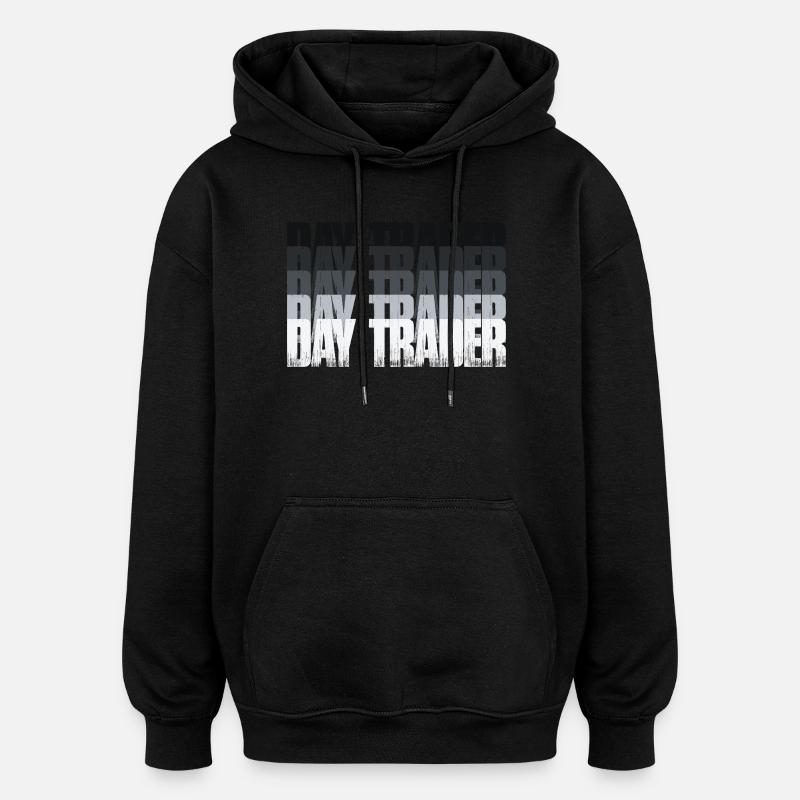 Day Trader Marché boursier Trader boursier - Sweat à capuche oversize unisexe - noir