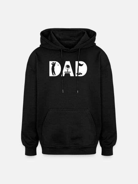 Golf Dad Dad Golfer - Oversized Unisex Hoodie - black
