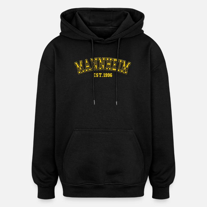 Mannheim Est. 1996 - Oversized Unisex Hoodie - black