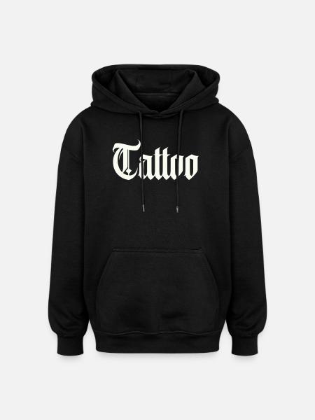 Tattoo - Oversized Unisex Hoodie - black