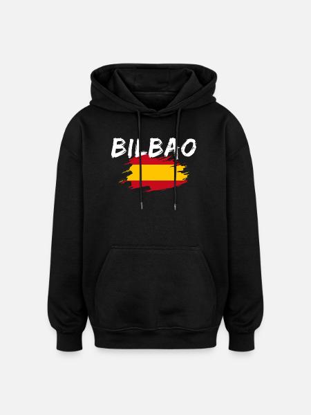 Bilbao Spanien - Oversized Unisex Hoodie - Schwarz