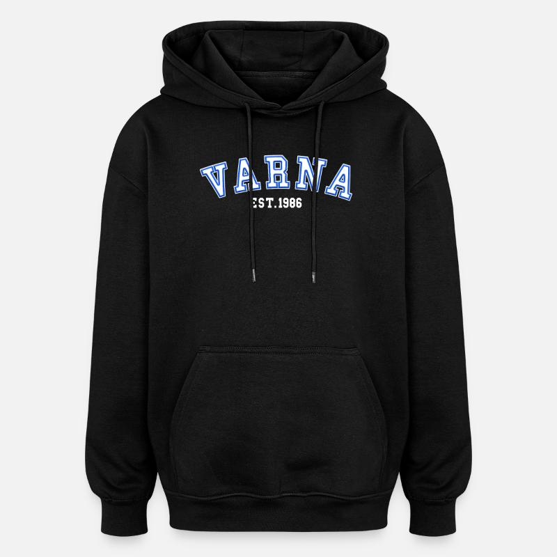 Varna Est. 1986 - Oversized Unisex Hoodie - black