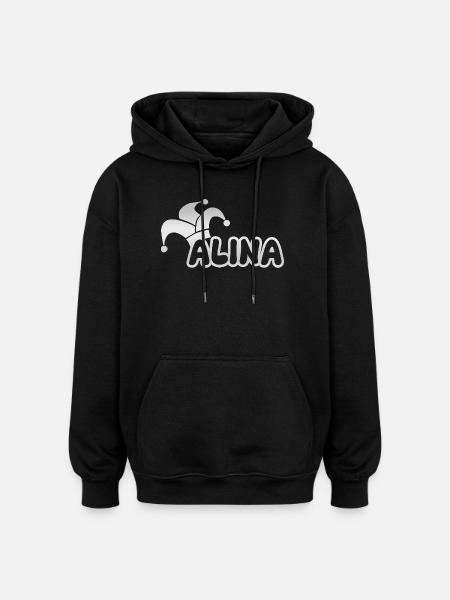 Fastnacht Alina - Oversized Unisex Hoodie - Schwarz