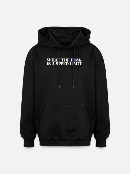 Voiture - Sweat à capuche oversize unisexe - noir