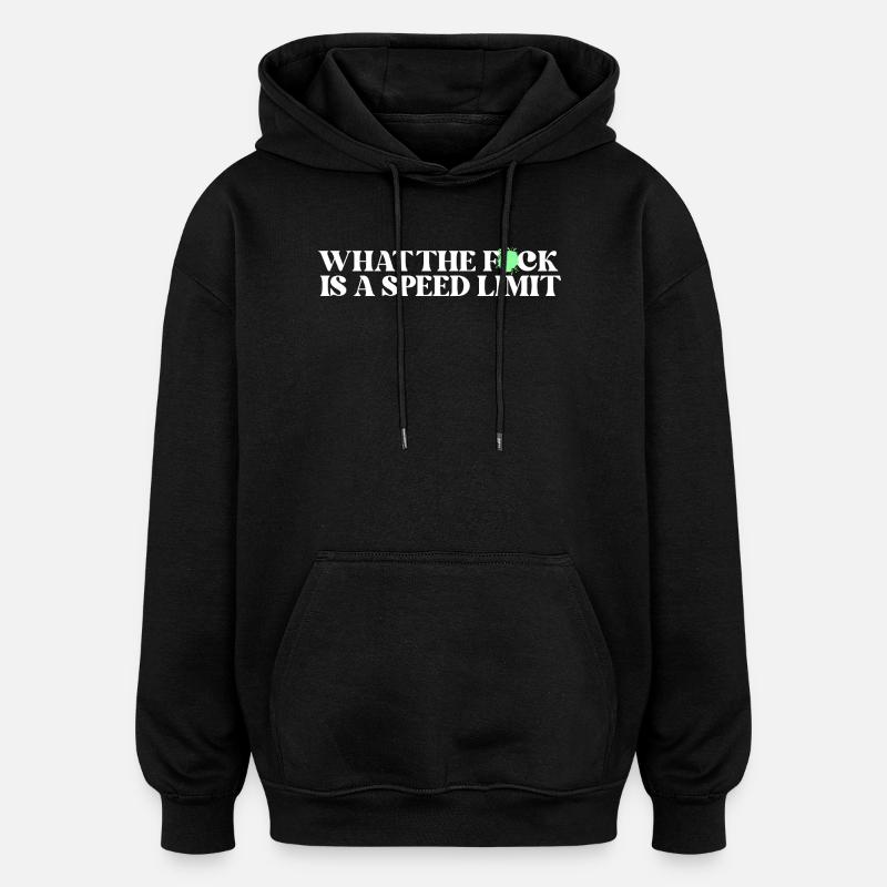 Auto  - Oversized Unisex Hoodie - Schwarz