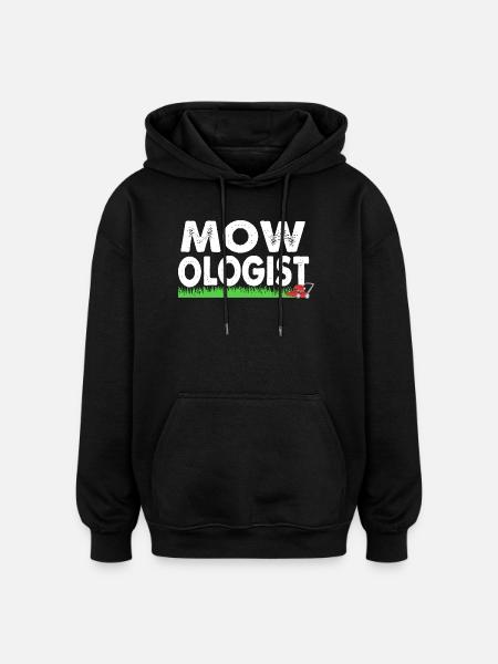 Lawn (meadow) Lawn mower - Oversized Unisex Hoodie - black