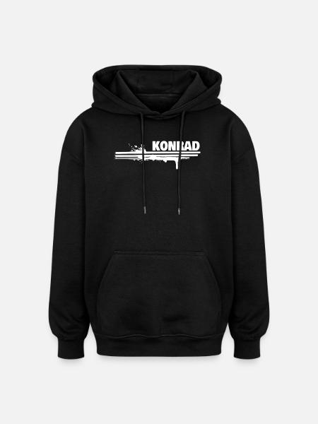 Malerei Konrad - Oversized Unisex Hoodie - Schwarz