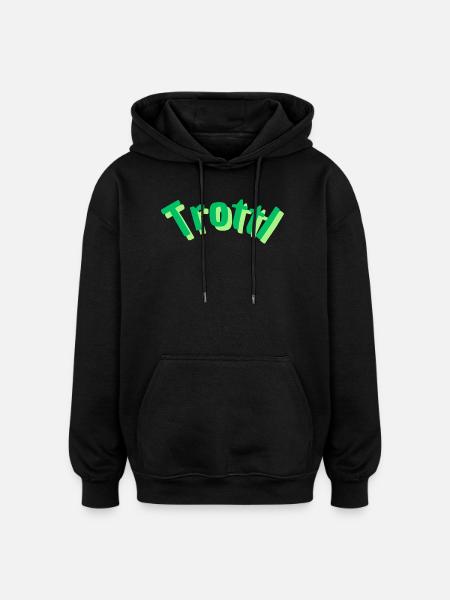 Trottl - Oversized Unisex Hoodie - Schwarz