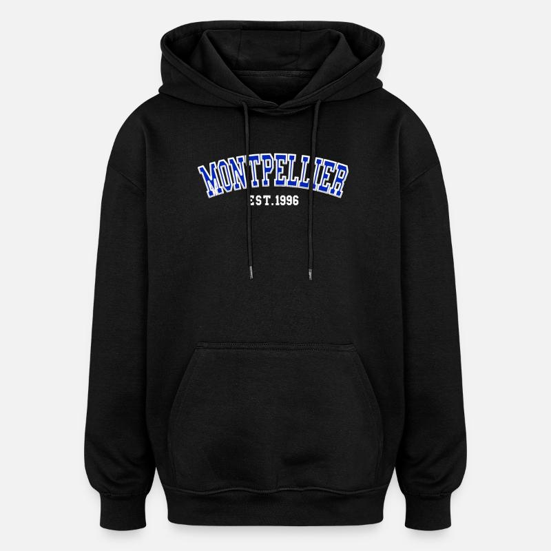 Montpellier Est. 1996 - Oversized Unisex Hoodie - black