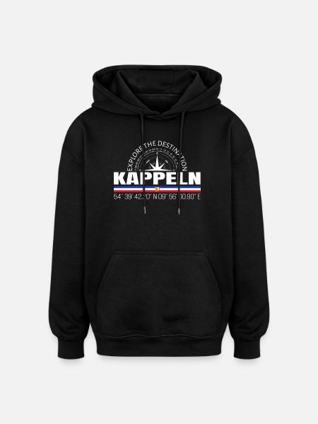Kappeln - Oversized Unisex Hoodie - black