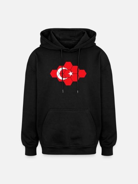Türkei Turkey - Oversized Unisex Hoodie - black