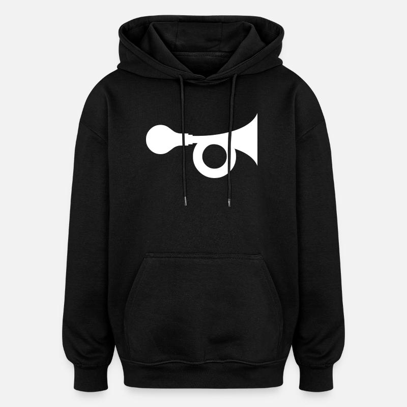 Cor - Sweat à capuche oversize unisexe - noir