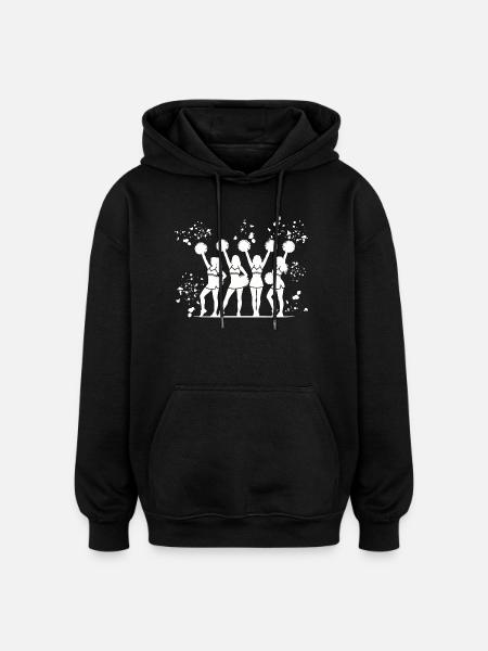 Cheerleader Cheer Mom Cheerleading - Oversized Unisex Hoodie - black
