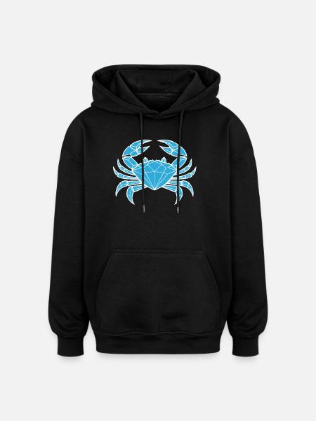 Cancer – Protection & Strength - Oversized Unisex Hoodie - black