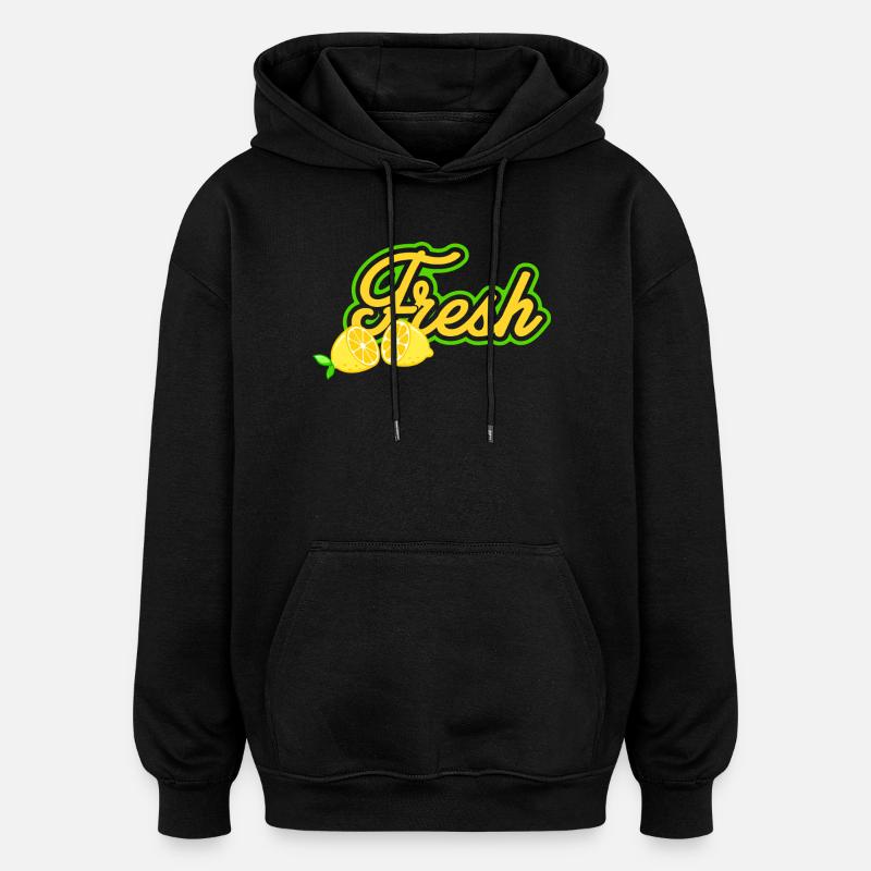 Fresh - Oversized Unisex Hoodie - black