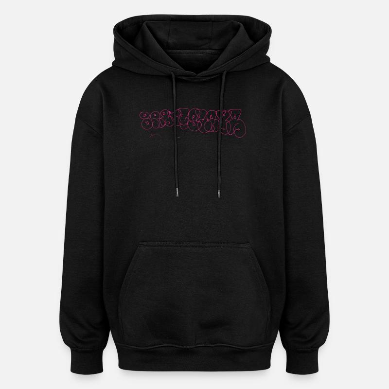 Bratislava Graffiti Souvenir - Sweat à capuche oversize unisexe - noir