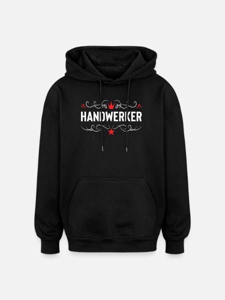 Handwerker Beruf - Oversized Unisex Hoodie - Schwarz