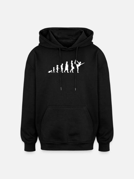 De l’enfant à l’évolution de Yogini - Sweat à capuche oversize unisexe - noir
