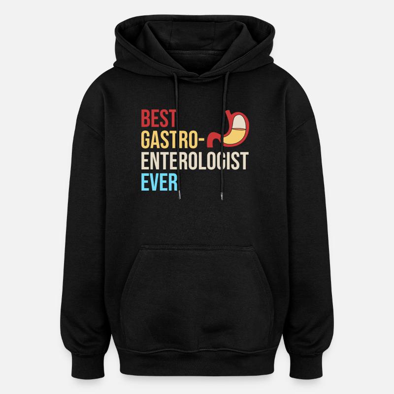 Gastro-entérologie - Sweat à capuche oversize unisexe - noir