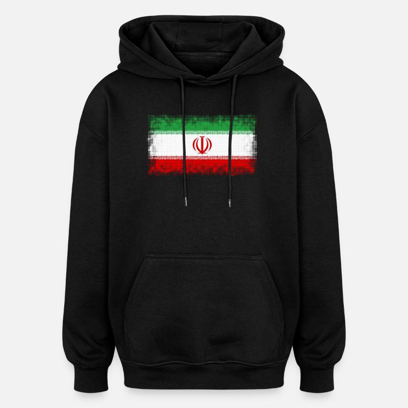 Iran als Land - Oversized Unisex Hoodie - Schwarz