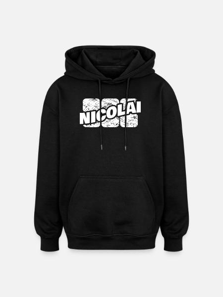 Gift for Nicolai - Oversized Unisex Hoodie - black
