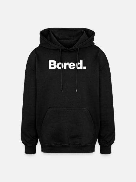 Ennuyé - Sweat à capuche oversize unisexe - noir